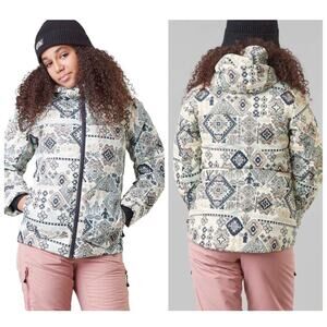 Picture Organic Olyvera Jacket Coat Youth Girls Ski Snow Winter Size 12 Hooded